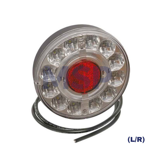 33-8100-207 / 201 Braspoint 140 - Tail, Fog and Reverse Lamp - 0,5 m With Open End / BRASPOINT LED 12V-24V / ASPOCK - MSP EXPORT